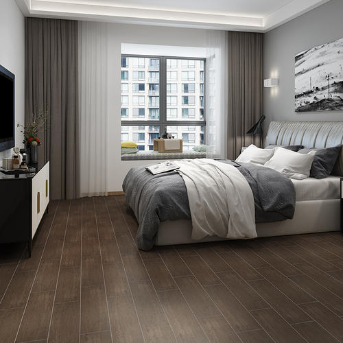 哈德逊 卧室木纹砖150x600新中式客卧地砖仿实木地板砖古船木
