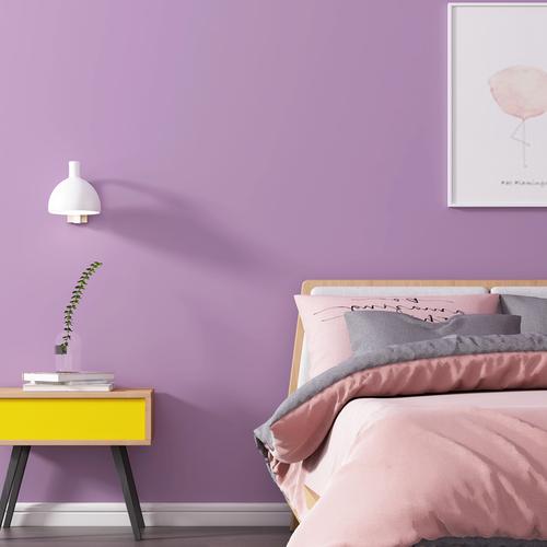 粉紫淡紫浅浪漫紫绛紫壁纸无纺布电视背景墙纸家用卧室北欧风
