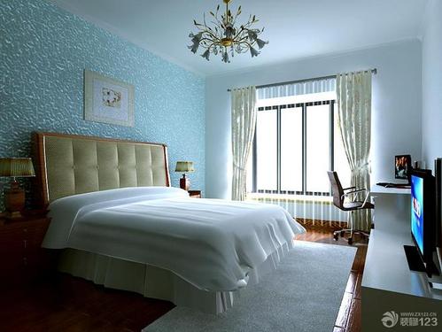 现代简约风格80平米一厅卧室装修设计效果图