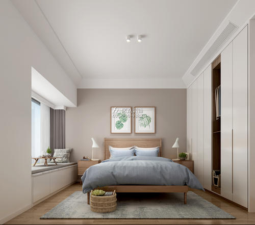 高发西岸花园140平方米风格平层户型卧室装修效果图