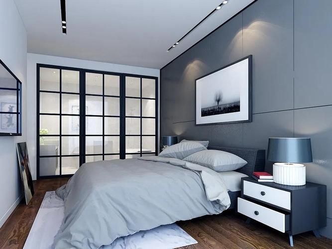 太原拉菲香榭140平现代风格装修效果图——卧室