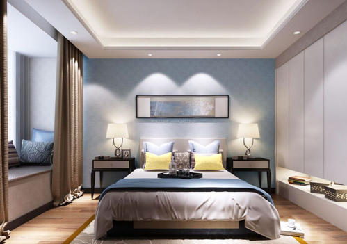 现代中式米室内卧室装修效果图大全