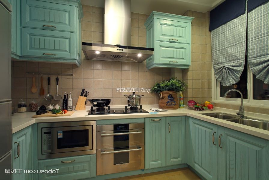 美式家居厨房装修细节图展示